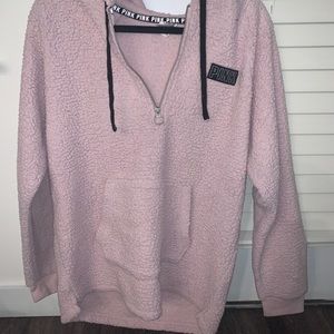 PINK Sherpa hoodie